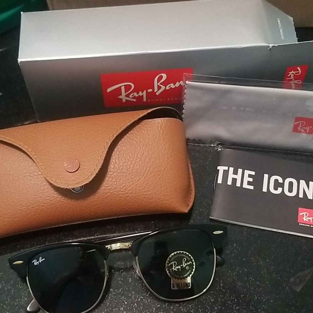 RayBan Clubsmater Classic Black Frame/GreenLense